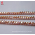 9-10mm Pink Freshwater Pearl Strand, Button Round (ES122)